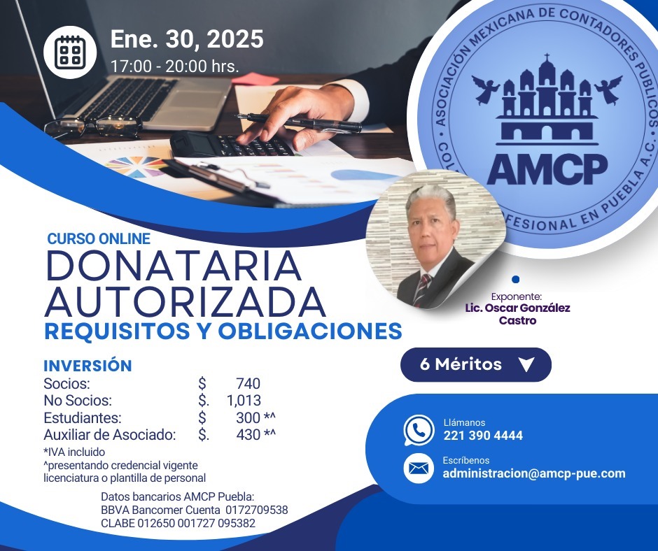 DONATARIA AUTORIZADA REQUISITOS Y OBLIGACIONES