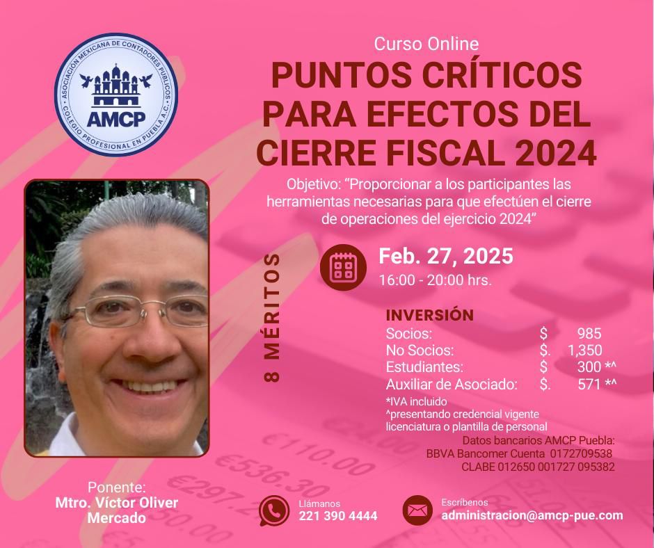 Puntos Críticos para efectos del cierre fiscal 2024