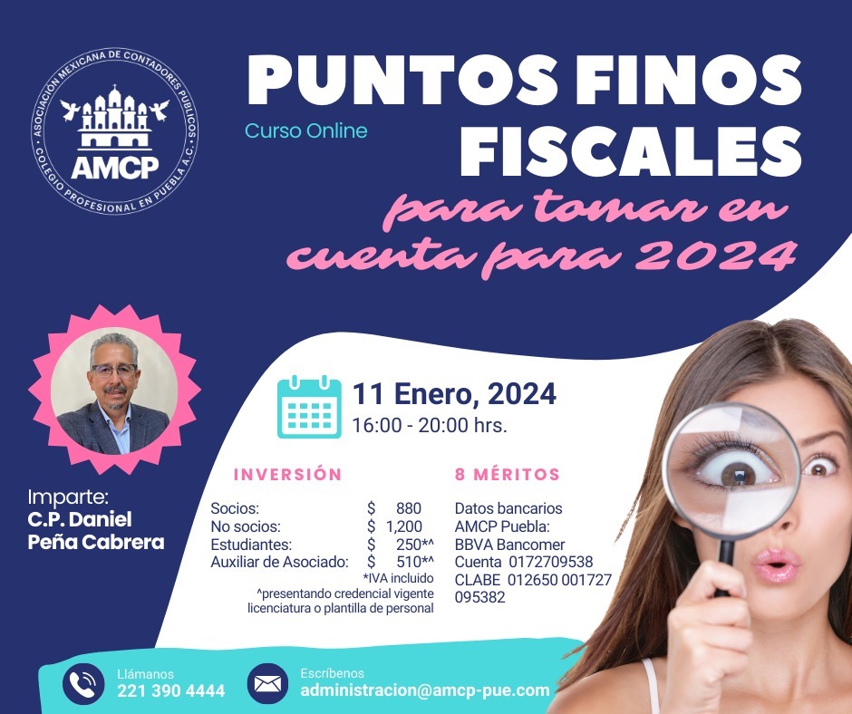 Puntos finos fiscales para tomar en cuenta para 2024