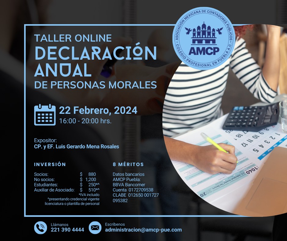 Taller Online Declaración Anual de Personas Morales